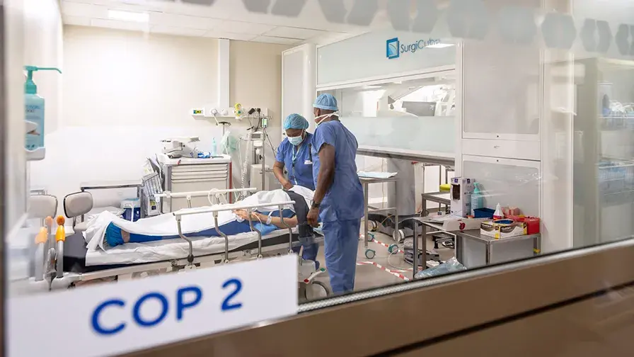 Cubes opératoires à l'hôpital de la Pitié-Salpêtrière AP-HP