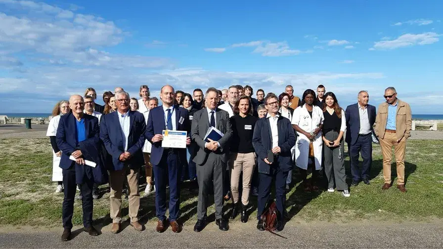 le directeur général Nicolas Revel a décerné le Label Hospitalité à l’ensemble de l’hôpital et de ses équipes.