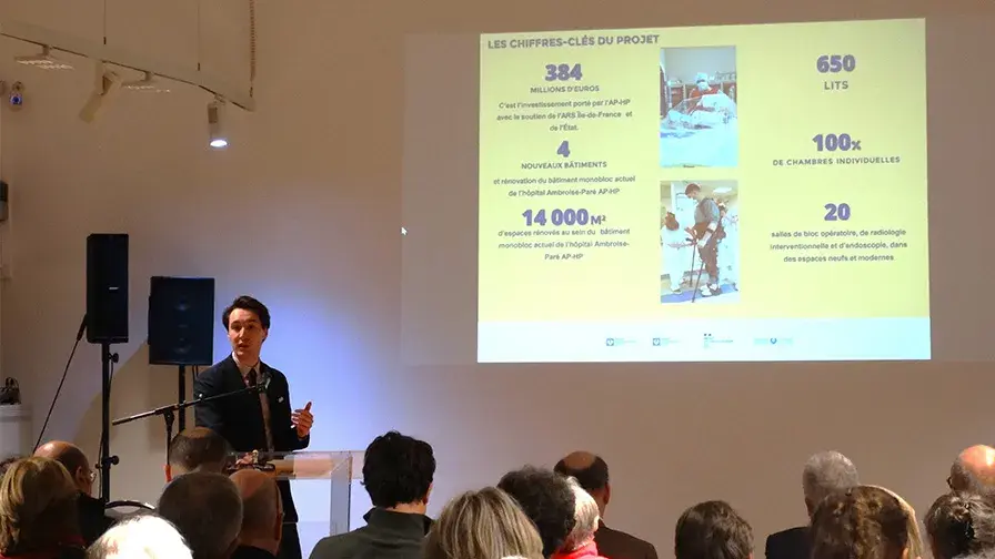 Hugo Chamaret, directeur du projet "Nouveau Garches à Ambroise-Paré"