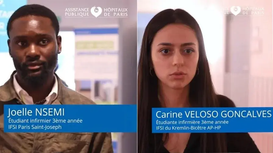 Deux étudiants infirmiers