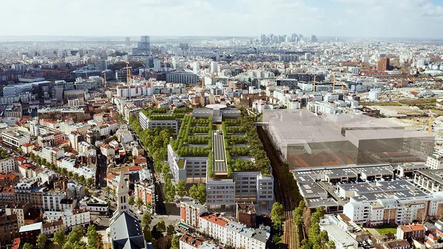  Campus hospitalo-universitaire Saint-Ouen Grand Paris Nord - Vue aérienne