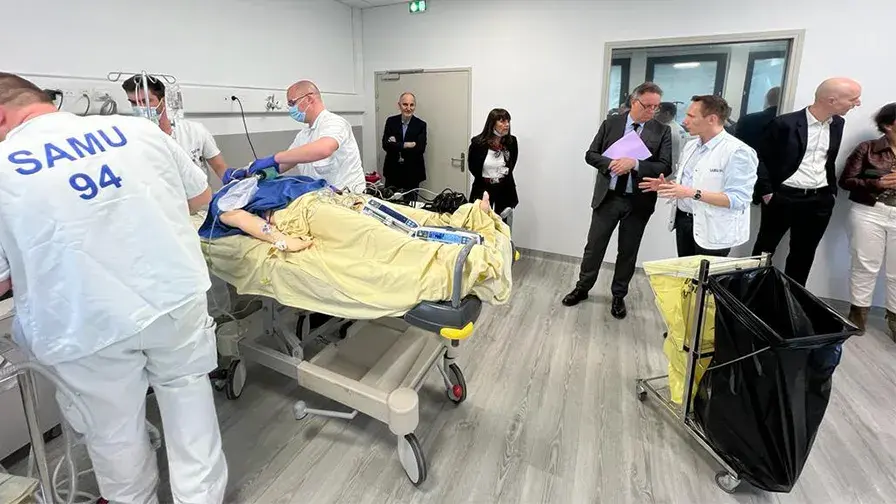 Inauguration du centre de simulation « Studiosim » à l’hôpital Henri-Mondor AP-HP : 
