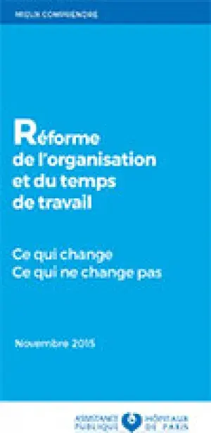Réforme de l’organisation et du temps de travail