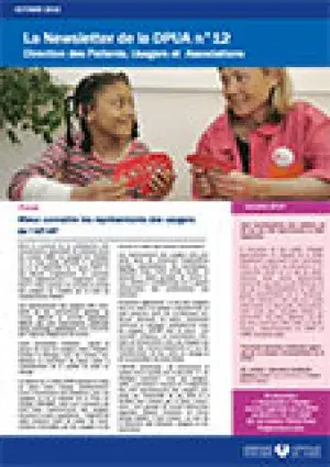Newsletter de la Direction des Patients, Usagers et Associations, n°12 ...