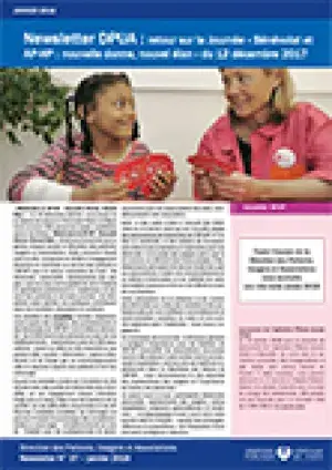 Newsletter de la Direction des Patients, Usagers et Associations, n°37 janvier 2018