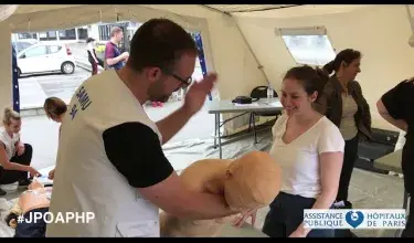 JPO 2018 | L'atelier de formation aux premiers soins d'urgence organisé à l'hôpital Mondor
