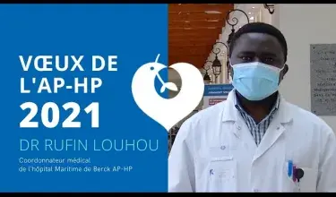 Vœux de l'hôpital maritime de Berck AP-HP 2021 - Dr Rufin Louhou