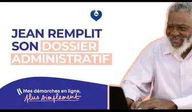 Mes démarches en ligne, plus simplement - Jean remplit son dossier administratif